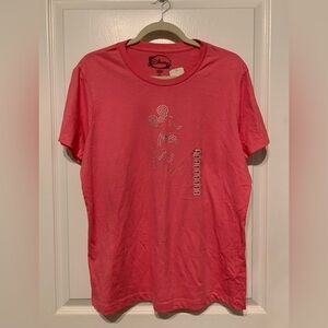Disney Pink Mickey T-Shirt w/Silver Embellishment Sz 2X NWT